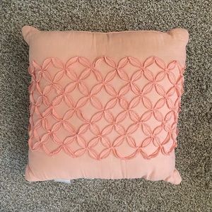Pink decorative pillow